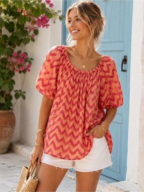 Mus & Bombon Off-Shoulder Kamaka Blouse